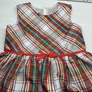 🎄Bonnie Jean Holiday Plaid Dress Size 6🎄